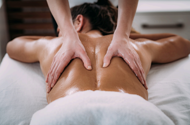 Back Massage With Oil