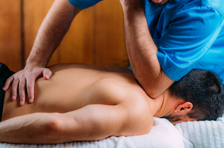 Deep Tissue Massage on The Neck